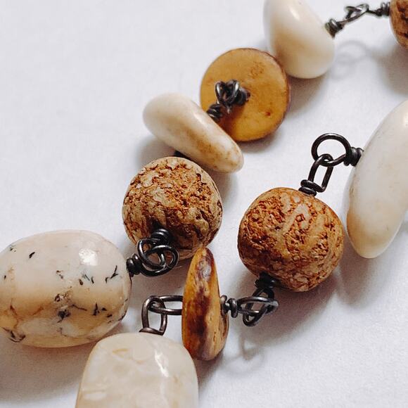 Retired Signed Silpada N1692 Necklace Sterling Silver White Howlite African Opal - Picture 14 of 14